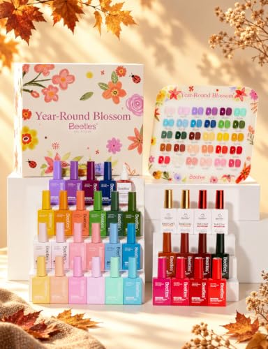 Beetles Fall Gel Polish Set, Beetles Fall Nails Gel, 30 Colors Hema- Free