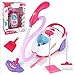 belupai Kit de nettoyage pour jouets ménagers – Jouet de nettoyage pour jeu de simulation avec aspirateur électrique, balai, brosse, seau à ordures, balles en mousse – Kit d'entretien pour enfants