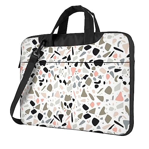 Sacoche ordinateur portable Terrazzo rouge au design unique