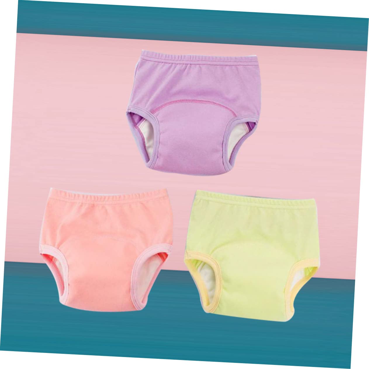 BESTonZON 6piezas Pantalones De Entrenamiento Para Bebés Algodón Transpirable Lavables Diseño Práctico Para Recién Nacidos Frutal