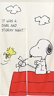 のれん工房 スヌーピー グッズ インテリア 雑貨 のれん ウッドストック PEANUTS 幅85cm×丈150cm 本縫い タイプライター カーテン 間仕切り 21632