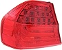 Evan-Fischer Tail Light Assembly Compatible with 2009-2011 BMW 323i Outer Sedan Driver Side