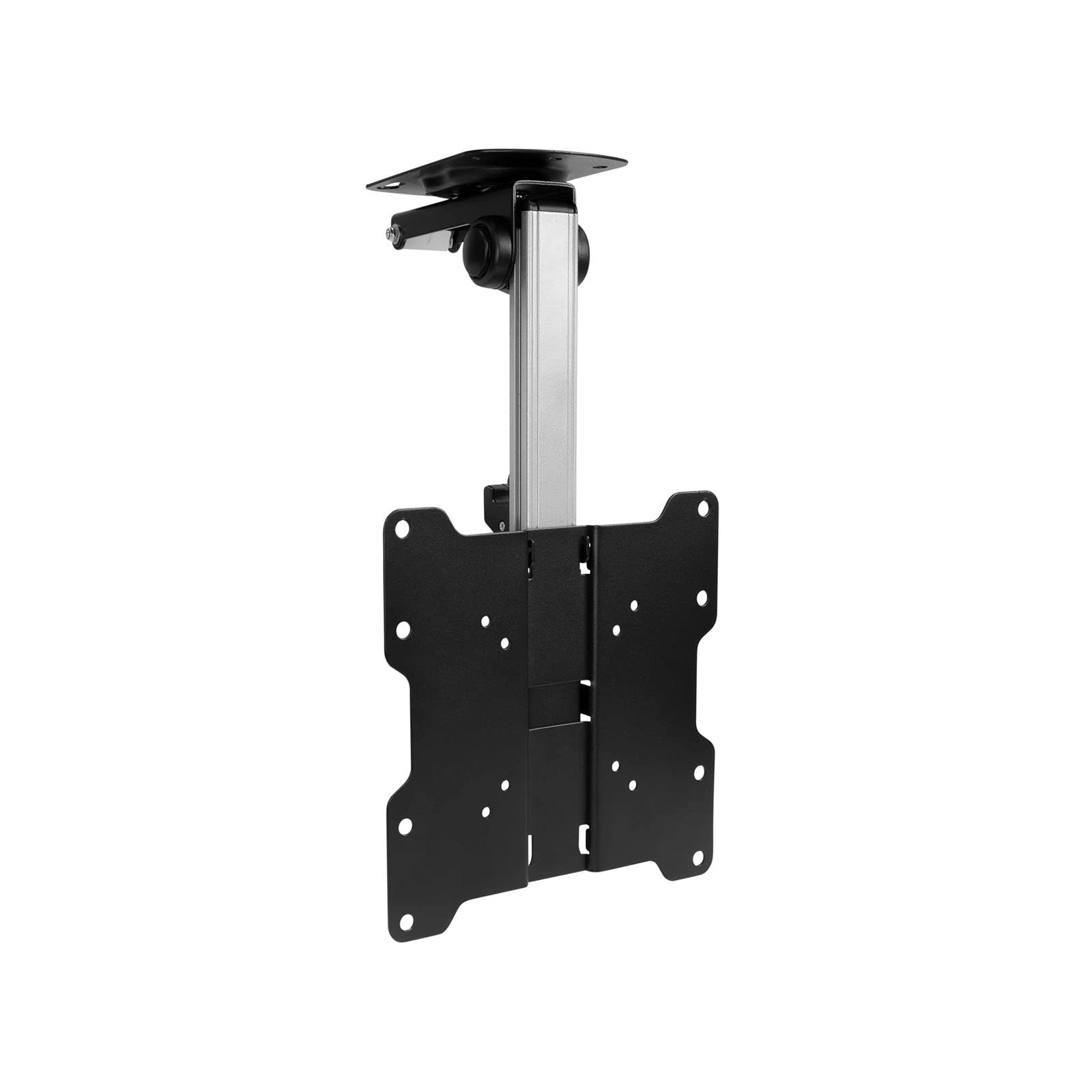 Staffa Pieghevole per TV E Monitor - Montaggio A Soffitto E sotto L'armadio della Cucina, Staffa TV Regolabile in Altezza, Staffa TV/Monitor Pieghevole 0-90°, Adatta per Schermi Piatti