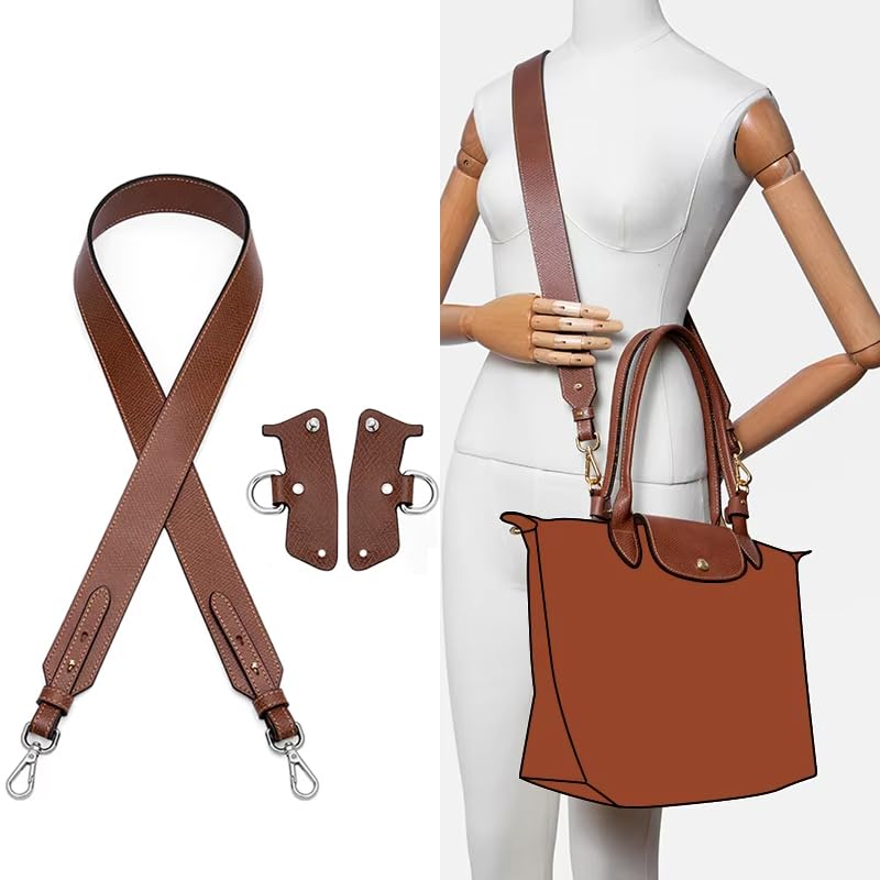 Image of Vachetta Leather Purse Strap Replacement for Longchamp Strap Kit