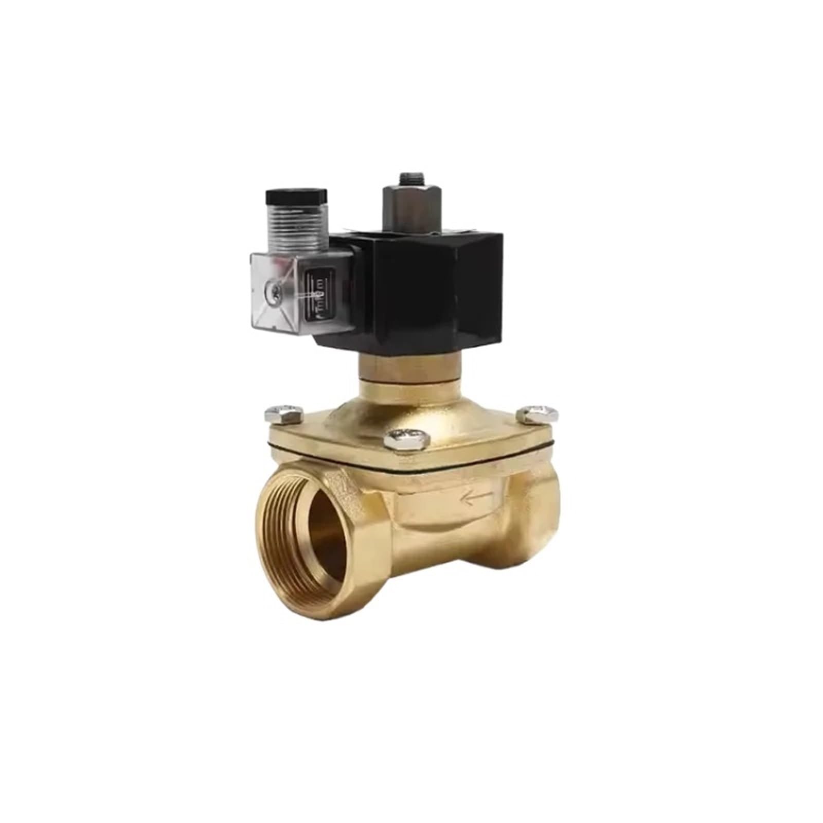 Électrovanne 3/8" normalement ouverte en laiton étanche contre surpression 220V