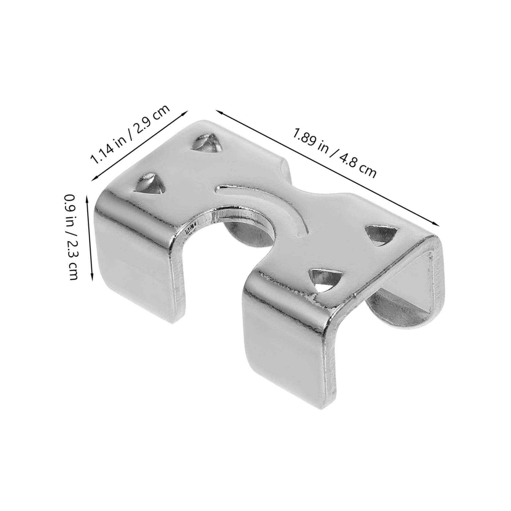 10 Abrazaderas de Cuerda Marina de Aleación, Plata, Ancho Interior 22mm, Resistentes y Fáciles de Usar para Cargas y Proyectos de Bricolaje