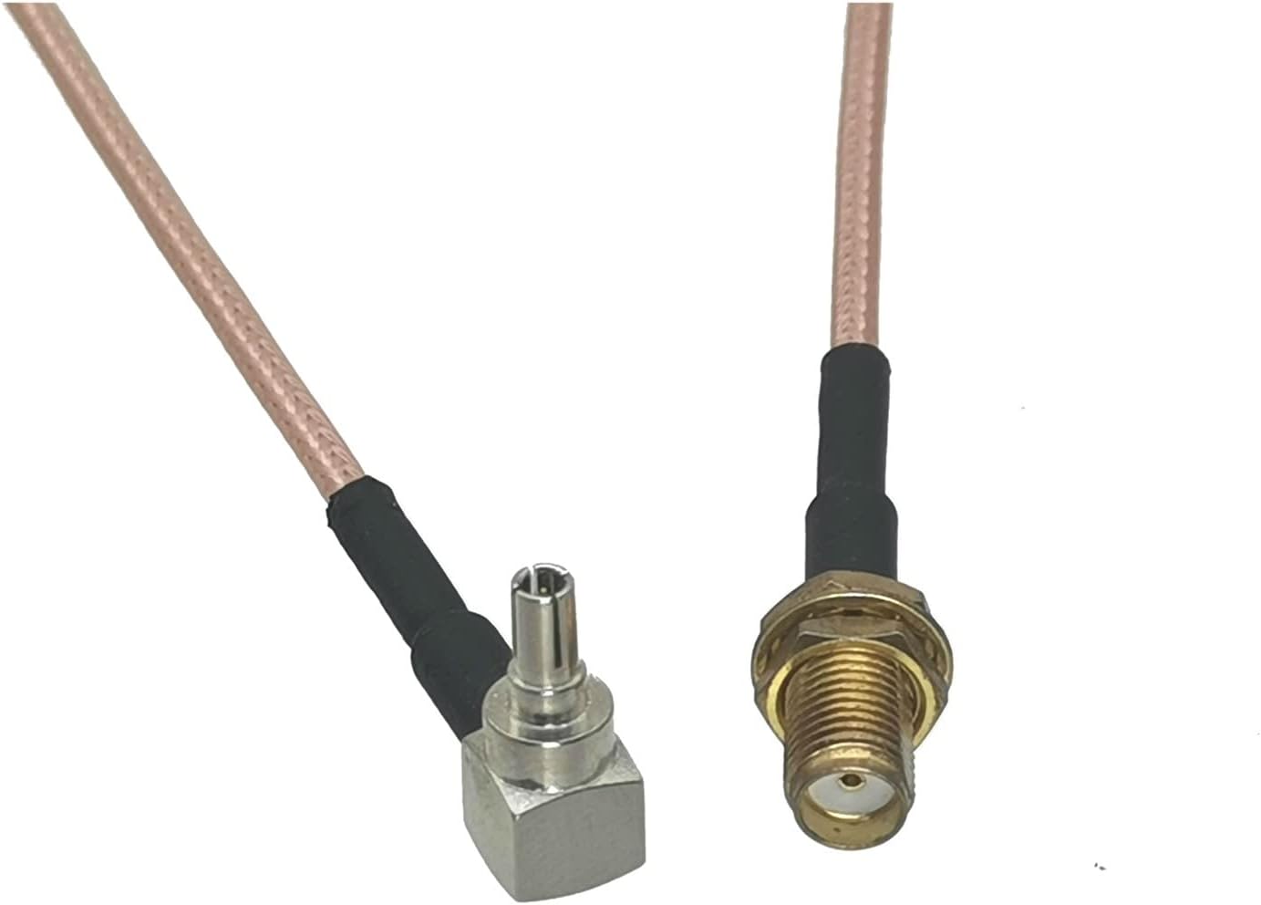 RG316 CRC9プラグピン直角〜 スマット女性ジャックバルクヘッドストレート RFジャンパーピッグテールケーブル4インチ~50メ