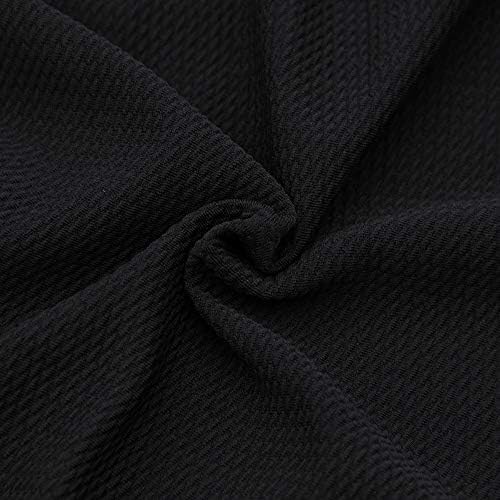 Solid Color Bullet Textured Fabric 4 Way Stretch Spandex Knit Fabric by the Yard for Head Wrap Accessories (Black)