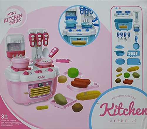 BONECA C/MINI FOGAO 22 peças Cozinha de Boneca Cozinha Infantil Cozinha de Brinquedo Cozinha Para Bo