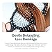 Gimme Beauty Detangling Brush - Curved Paddle Brush for Breakage-Free Detangling - Anti-Static & Frizz - Soft Glide with Ball-Tipped Bristles - Heat-Resistant Styling Tool - Fine Hair