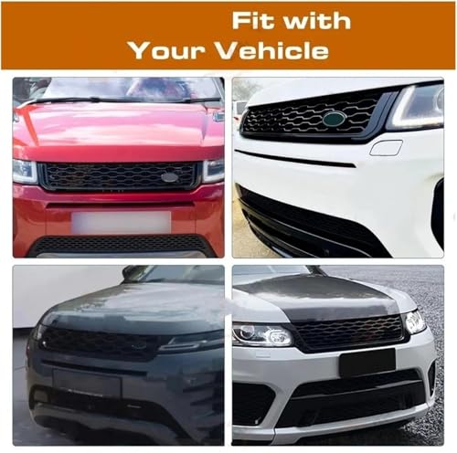 Calandre pour Range Rover Evoque L538 finition Dynamic noir brillant