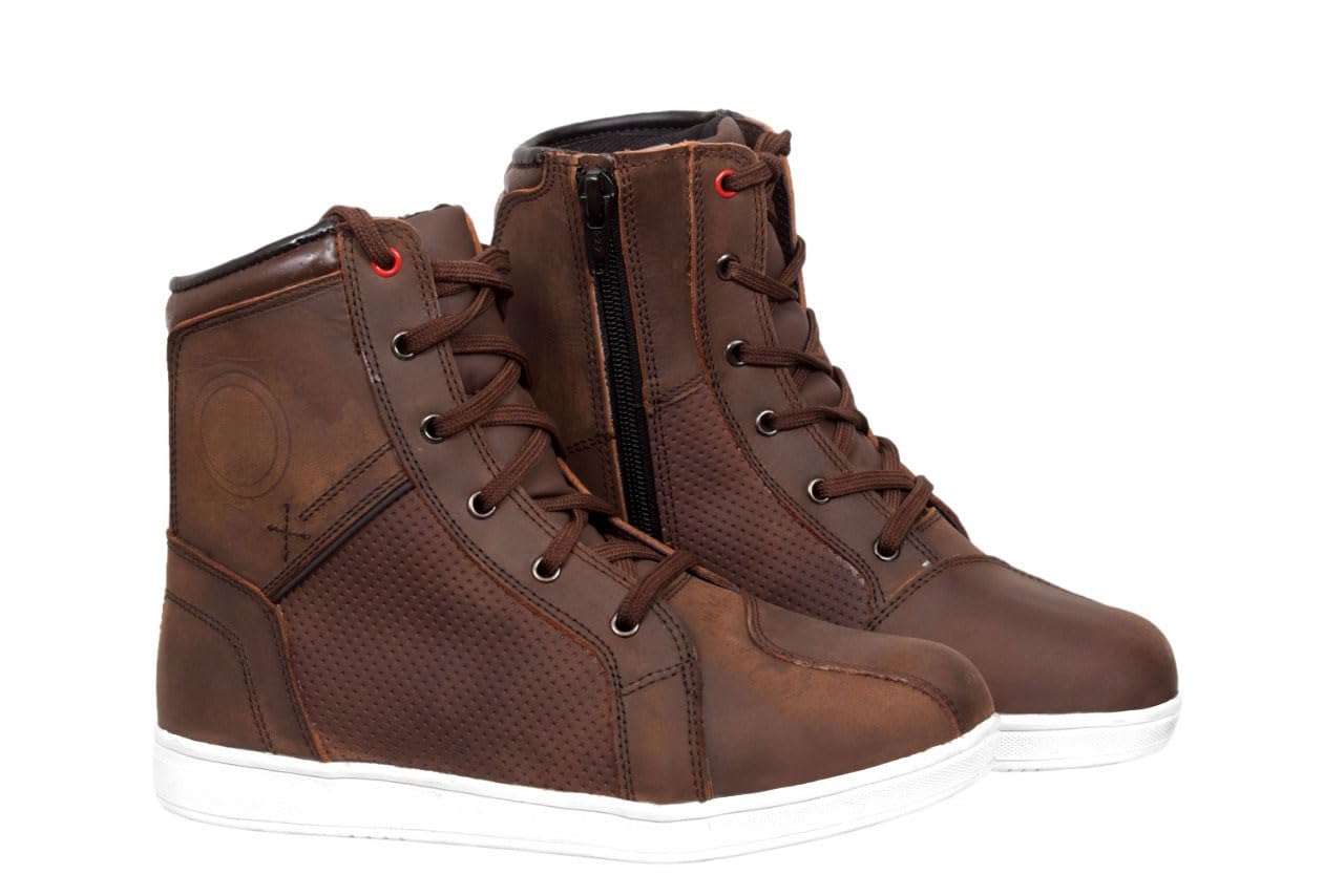 Botas de Moto Impermeables Zapatos de Moto para Hombre Botas de Moto Zapatos Cortos de Motocross.