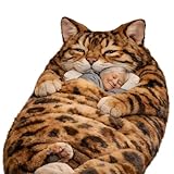 190 x 80 cm Erwachsener-Schlafsack, Adorable Cats Envelopes Sleeping Bag, Indoor Katzen-Plüschschlafsack, Bequemer Schlafsack und Flauschiges Kissen in einem, für Erwachsene (Style B)