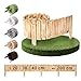 BOOGARDI Beeteinfassung Holz · Rasenkante in 18 Designs · Gebrannt 40 cm hoch x 200 cm lang · Beetbegrenzung Steckzaun Beetumrandung Rollzaun Beet Zaun Holzzaun Garten