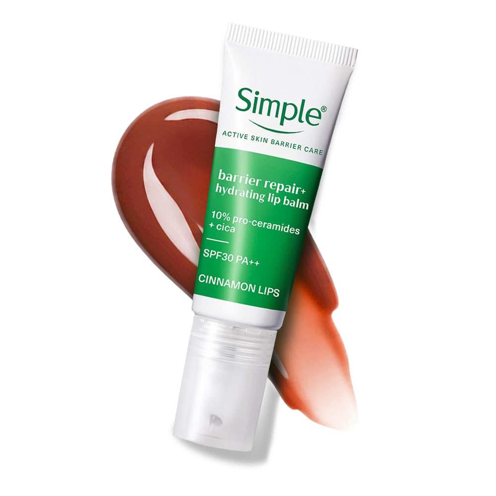 Simple Barrier Repair+ Hydrating Tinted Lip Balm - Cinnamon, SPF 30, for Sensitive Lips with Proceramides and Cica | 10g-picture-14