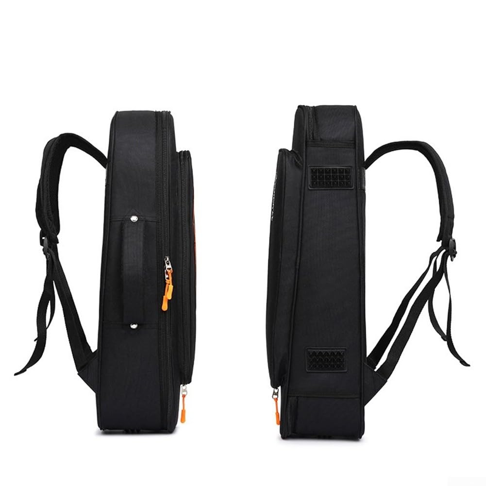 DAZZLEEX Portable Trumpet Bag, zaino impermeabile morbido custodia in ottone accessori strumenti con tracolla nera 57 x 17 x 13cm