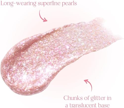 Miniatura 2 de Dasique Starlit Jewel - Purpurina líquida (08 Love Flake)  Sombra de purpurina parpadeante  Larga duración  Acabado brillante multidimensional