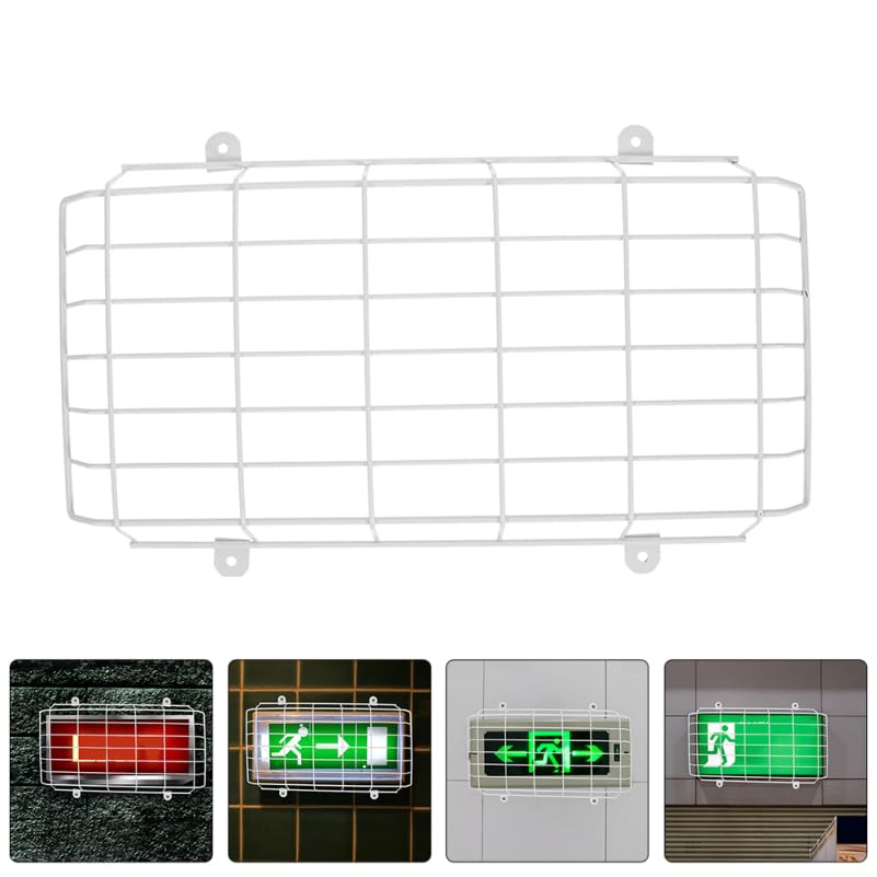 POPETPOP Exit Sign Wire Guard Protective Cover Metal Emergency Light Cage for Cinema Theater Shopping Mall Safety - Image 2