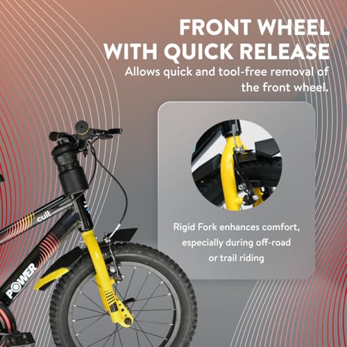 Image of CULTSPORT by Cult Power 16T Kids Cycle for 4-6 Years Unisex, Single Speed Cycle /Bicycle with Complete Accessories