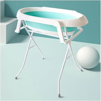 Pet Dog Booster Bath Elevated, Portable Foldable Wash Station, Dog Bath Tub Washing Station for Grooming, Small Dogs Cats Pet Shower Bathtub for Bathing Shower and Grooming Color Blue