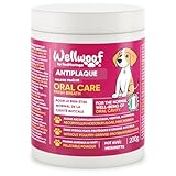 Complément Alimentaire Hygiène Dentaire Chien | Poudre Anti-Tartre Naturelle | Algues Ascophyllum nodosum (75%), Moringa & Menthe Poivrée | sans Additifs Artificiels | 200g - WELLFOOF