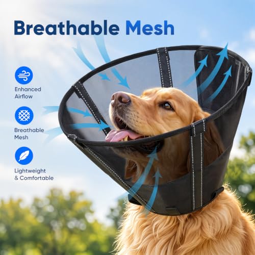 Image of Dog Cone Collar Soft Liner to Stop Licking Surgery Recovery Alternative