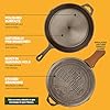 Modern Innovations 10 Inch Cast Iron Skillet, Pre-Seasoned Smooth Polished Surface, Heavy-Duty, Naturally Non-Stick 100% Cast Iron Frying Pan- Saute, Sear & Grill on Campfires, Stoves & Ovens #3