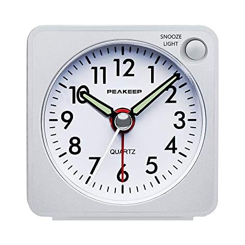 Peakeep Ultra Small Analog Quartz Alarm Clock Cover