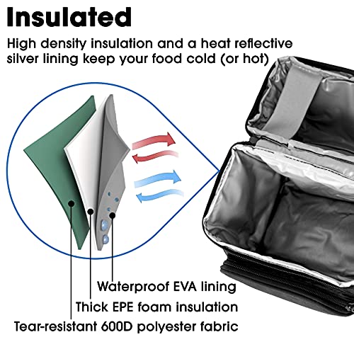 J World New York Corey Lunch Bag, Black, One Size