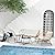 Grand patio 5-Piece Boho Outdoor Furniture Set, Wicker Sofa Set with Beige Thick Cushions and 2 Coffee Tables, Conversation Set for Backyard,Balcony,Poolside