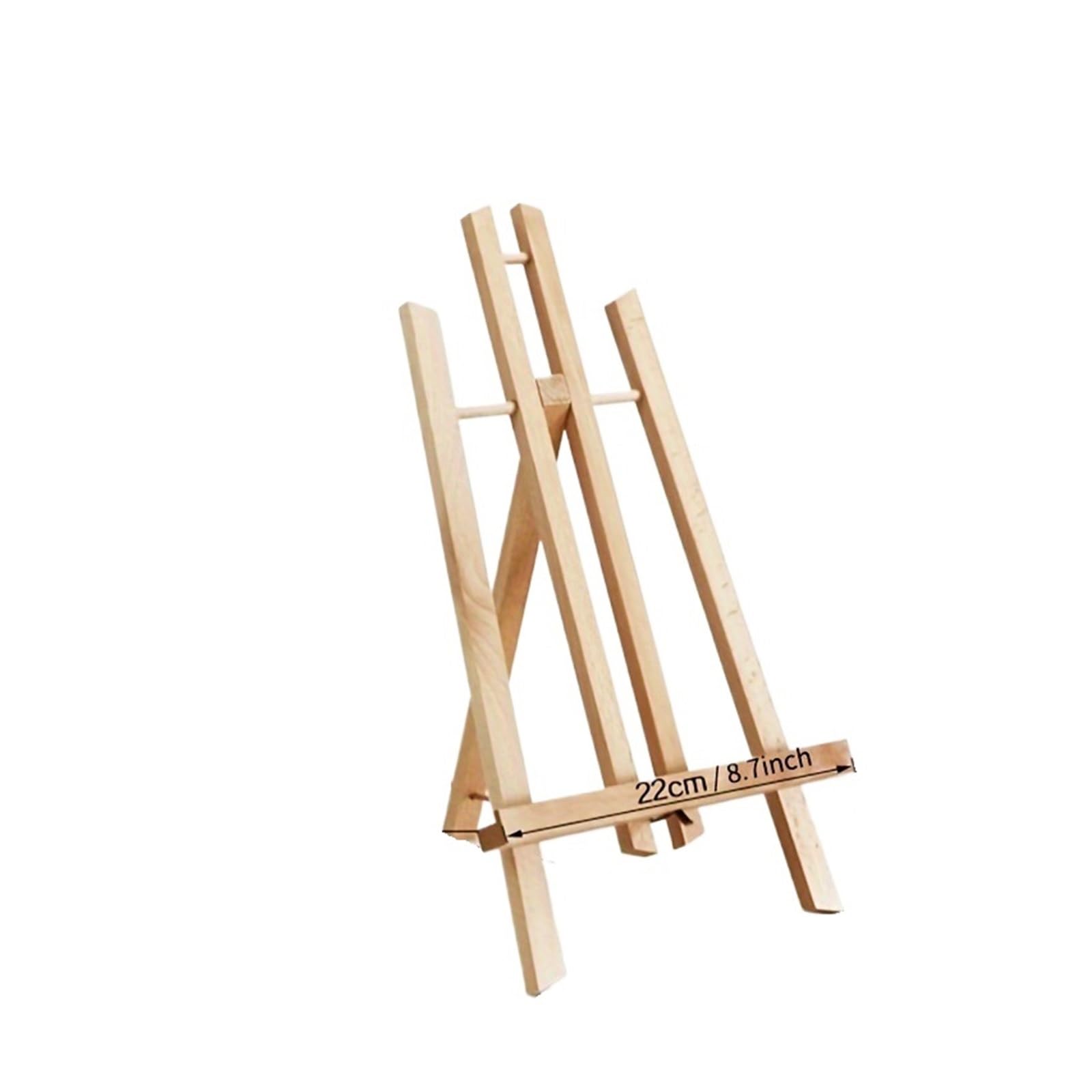 Chevalet trapézoïdal en bois pliant portable de 40cm pour peinture