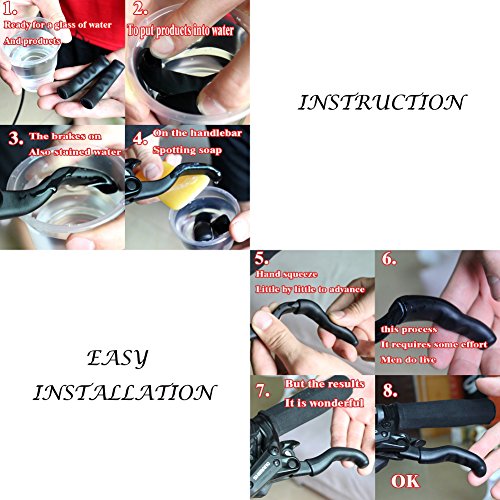 Topcabin A Pack Of 5 Pairs Brake Handle Silicone Sleeve Mountain Road Bike Dead Fly Universal Type Brake Lever Protection Cover (5 Pairs) #TOP6