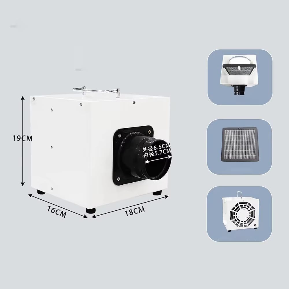 Desktop Fume Purifier, Mini Soldering Smoke Absorber Portable Solder Fume Extractor for Welding Soldering Workbench