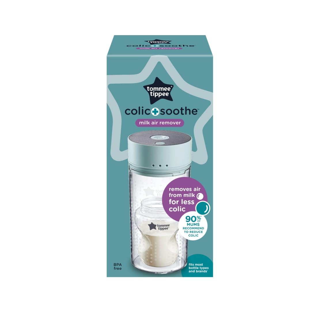 Tommee Tippee Colicsoothe, całkowicie naturalny, nieinwazyjny sposób na usuwanie powietrza z mleka dla niemowląt