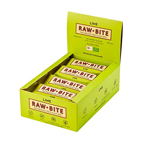 Raw Bite Barrita Ecológica De Lima Y Jengibre - Paquete De 12 X 50 Gr - Total: 600 Gr