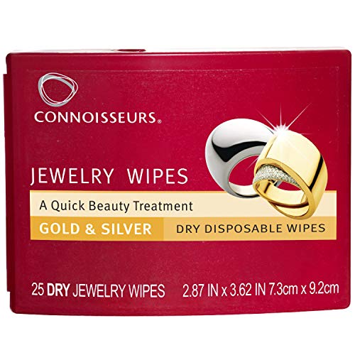 Connoisseurs Jewelry Wipes Jewely Cleaner, Silver 25 Count