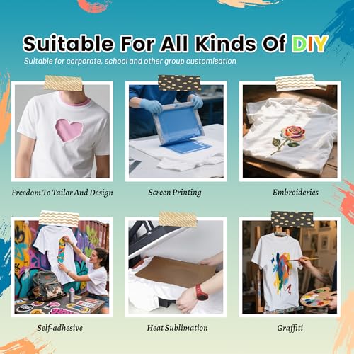 Joyclub 5 Pack Sublimation Blanks Bulk Wholesale White Polyester T Shirts for Heat Transfer Unisex Crew Neck Short Sleeve DIY4