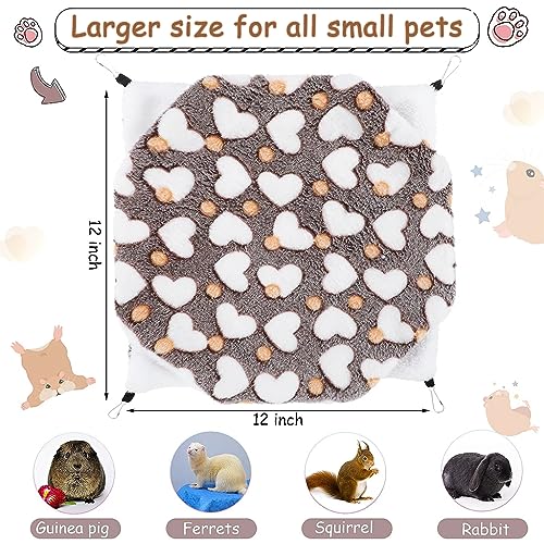 Image of Qpets Plush Hanging Hammock Bed for Hamsters, S Size, Winter Hideout