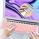 Pgtc Langer Nagel Typing Laptop-Tastaturabdeckung,Nagelkunst-Tastaturfolie, Wiederverwendbare Nagelkunst-Tastatur-Silikonschutzfolie für Lange Nägel 28X11cm (Rund,Rosa)