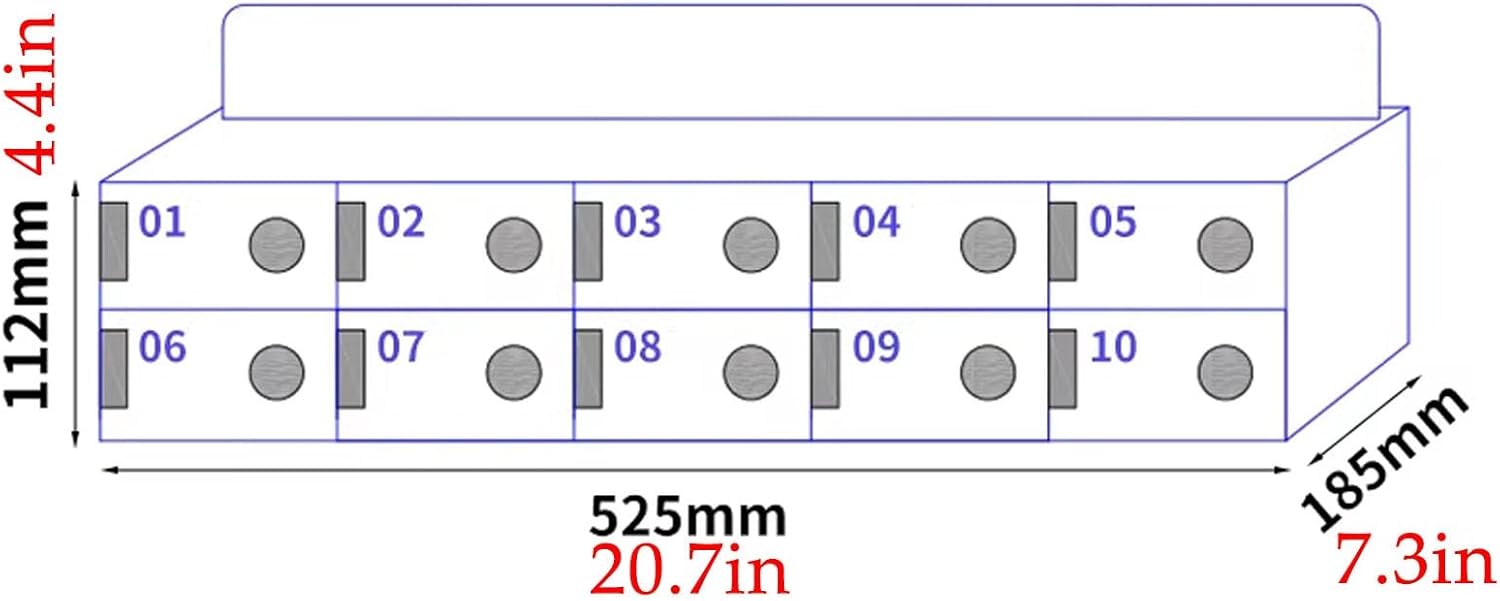 JKGHK Cell Phone Storage Station Lockers, Wall-Mounted Acrylic Mobile Phone Storage Box, Classroom Phones Manager with Independent Compartment, for Offices, Schools(10Grids)
