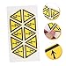 SOESFOUFU 1Set Electric Shocks Warning Labels Safety Stickers Danger Mark for Industrial Equipment for Office School Use