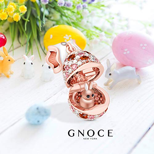Image of GNOCE Animals Bead Charm for Women,Silver Charms Necklace Bracelet for Her, Jewelry Gift