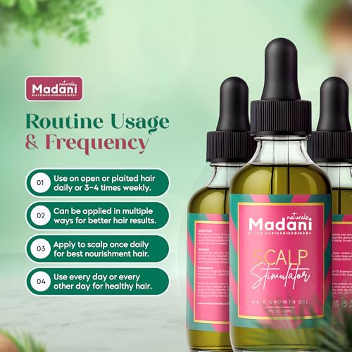 Madani Naturals Scalp Stimulator Oil with Rosemary & Mint, 2 oz — view 5