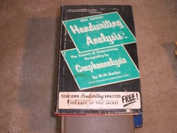 Hardcover Handwriting Analysis W Dust Jacket Book