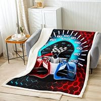richhome Coperta in pile per bambini con motocross, 76,2 x 101,6 cm