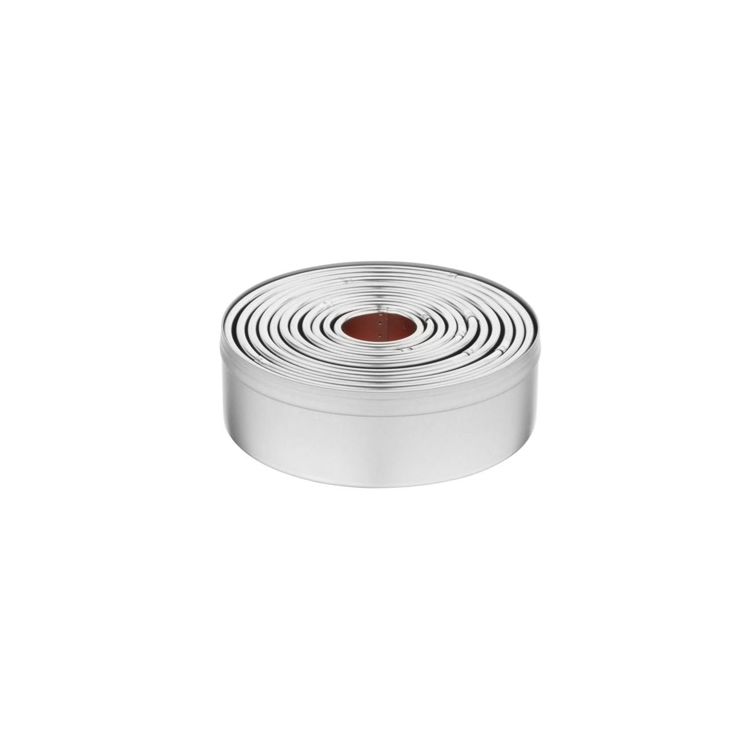 Lot de 11 emporte-​pièces ronds unis Diamètre 10,​2 cm