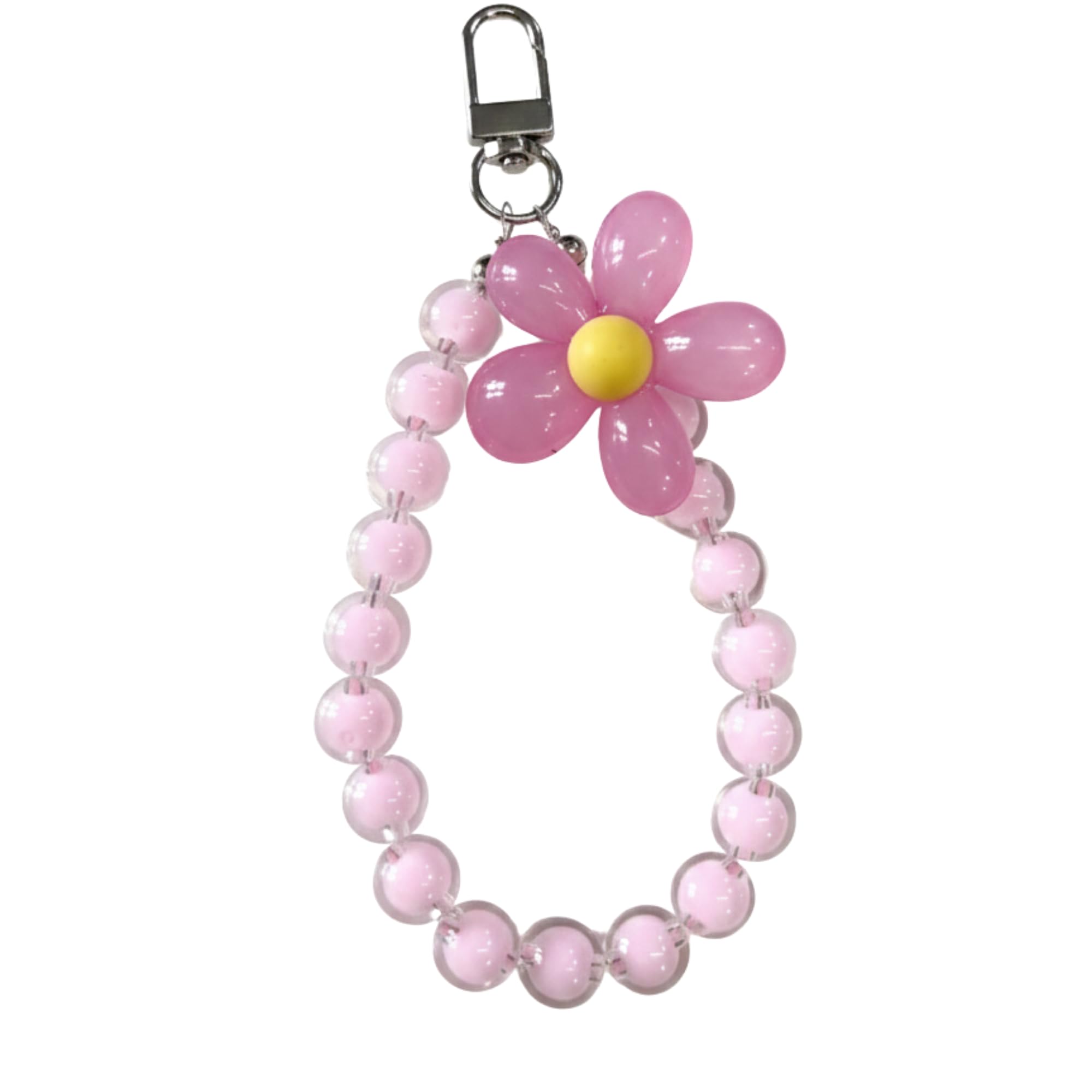 Aesthetic Beaded Phone Charm with Flower | Keychain for Phone Case & Phone Accessories | Cute Mobile Charm & Bag Charms, Gifts for Women & Girls-image-14