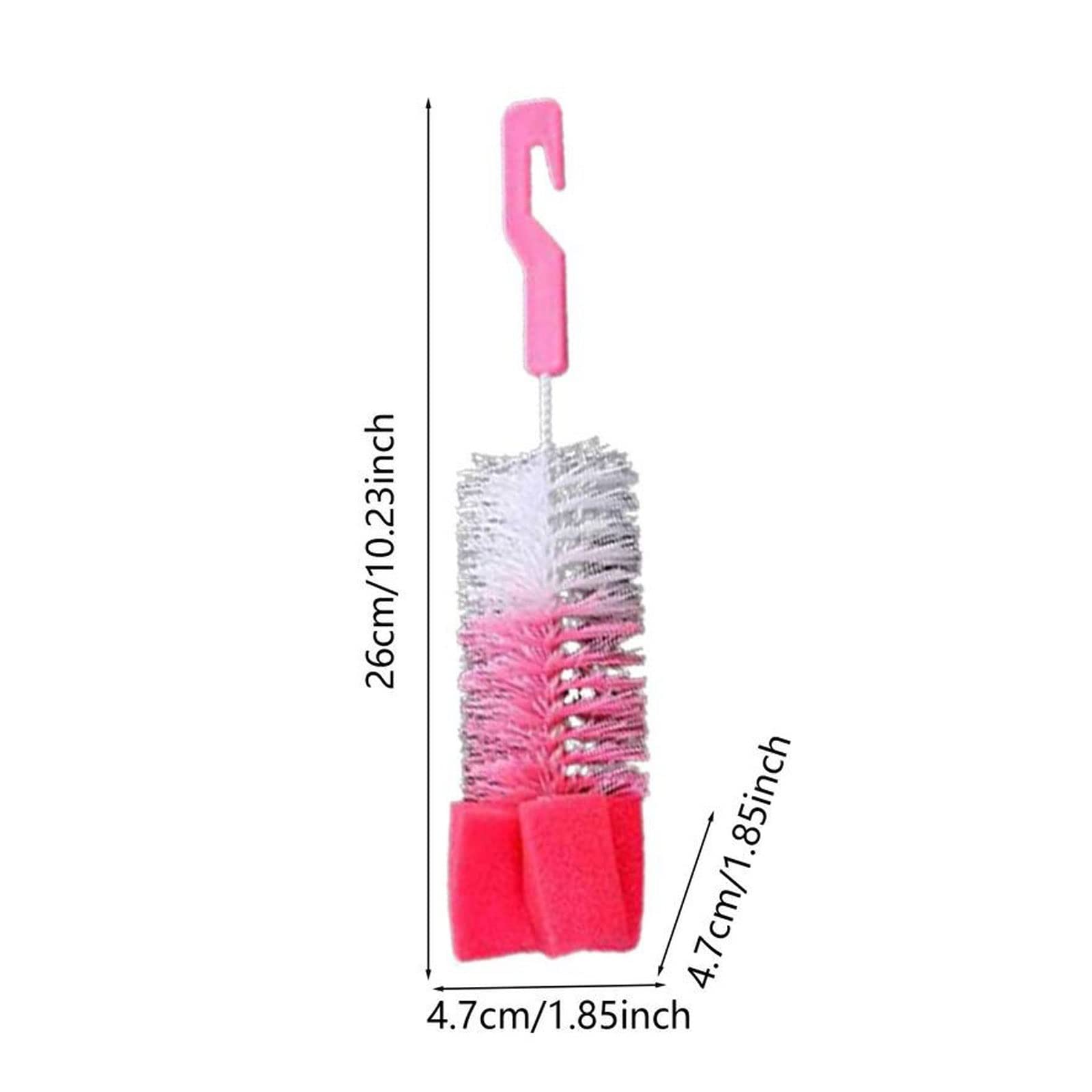 Flaschenbürste mit langem Griff, Flaschenwaschmaschine, Geschirrspülbürste, Flexible Wasserflaschenbürste zum Reinigen, Schwammbürste für Tassen