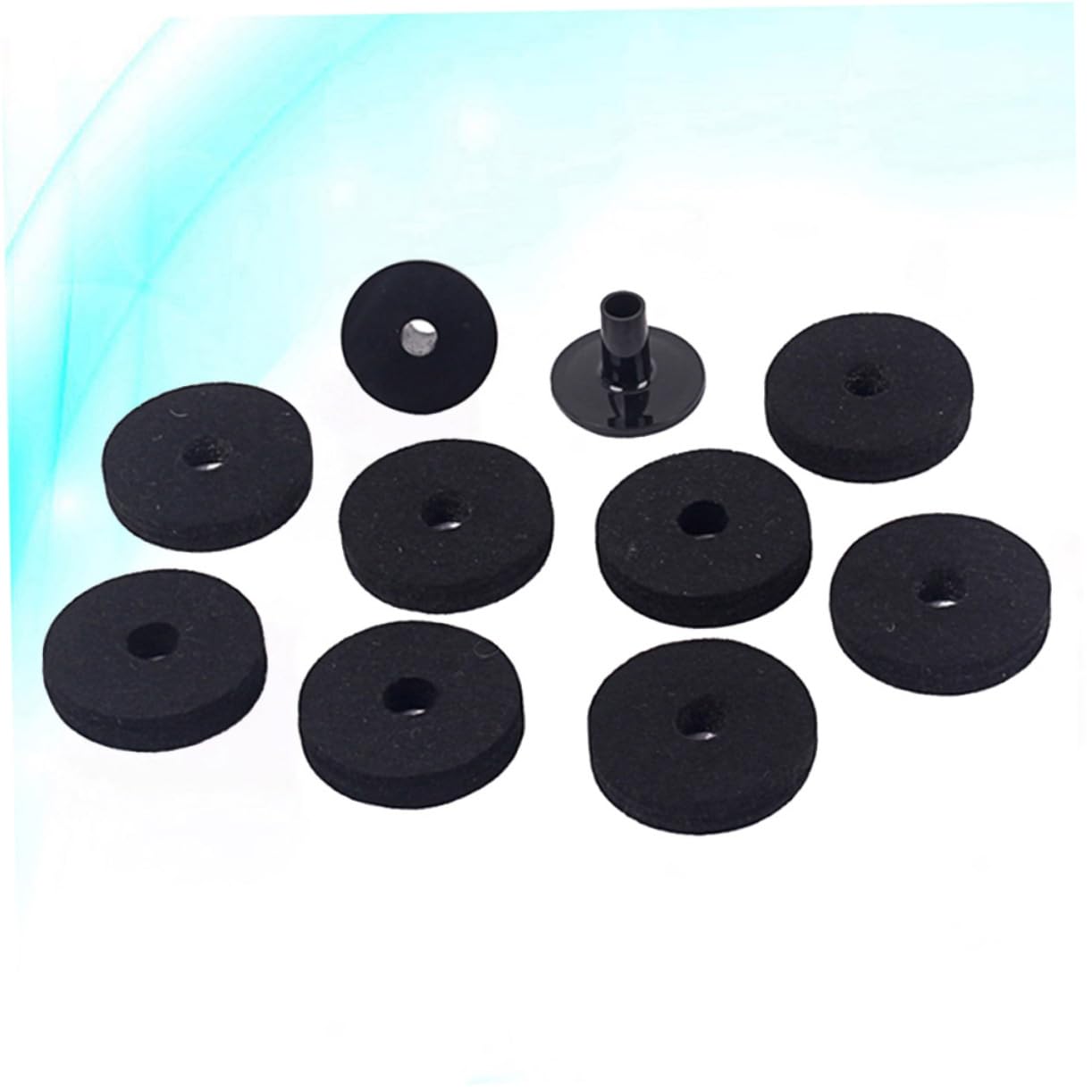 Generic 50mm Felt Pad Base for Drum Dampeners Thin Cymbal Felts Cymbal Stand Washer Drum Practice Pad Strap