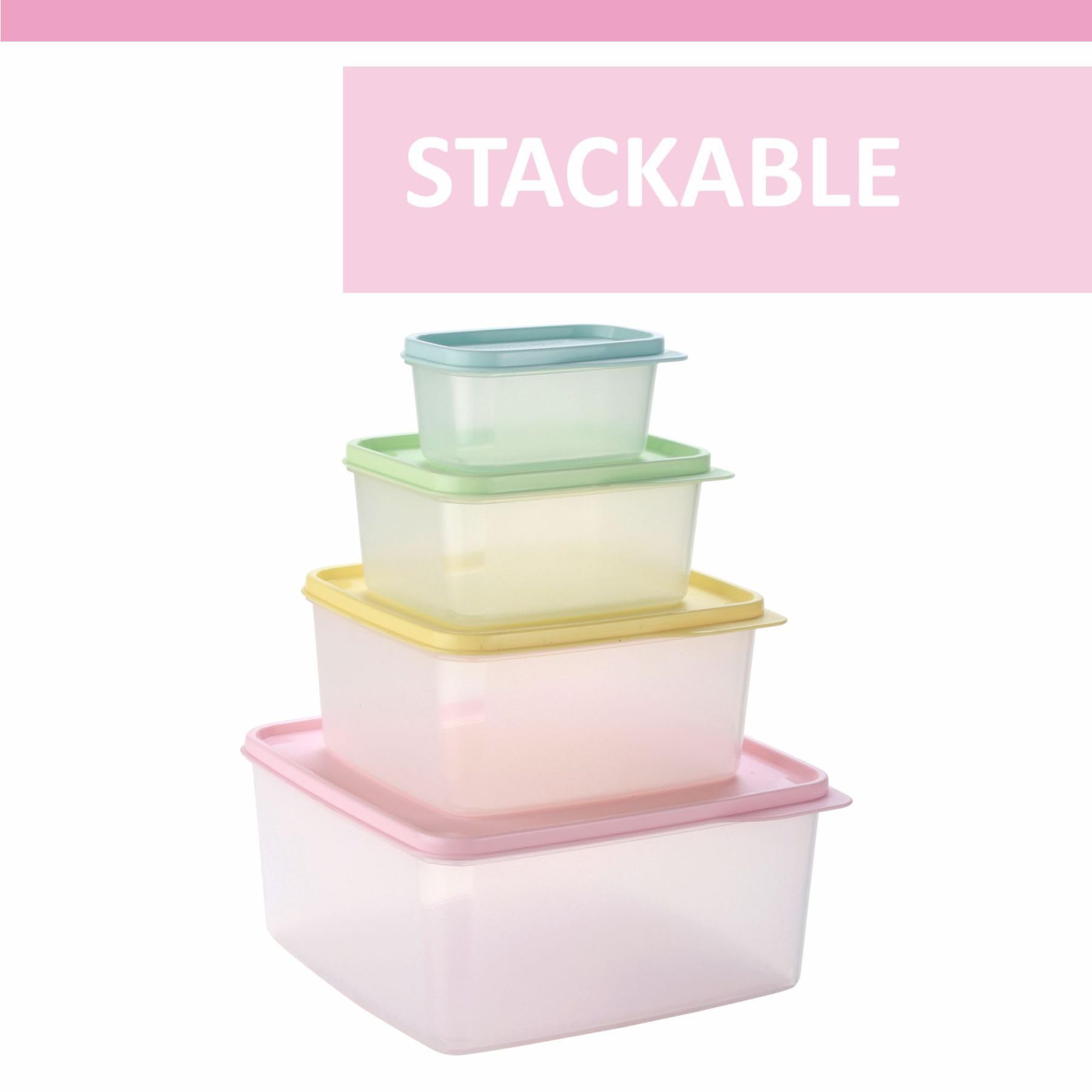 Signoraware Family Fresh Containers - Set of 4 -4 Signoraware Family Fresh Containers - Set of 4 -4